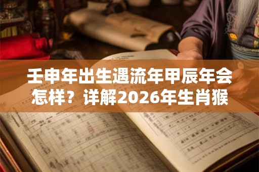 壬申年出生遇流年甲辰年会怎样?详解2026年生肖猴运程 壬申年出生遇流年甲辰年会怎样?详解2026年生肖猴运程