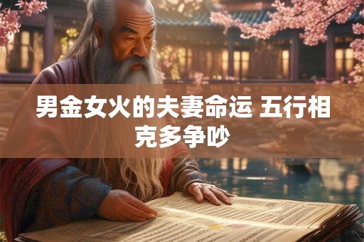 男金女火的夫妻命运 五行相克多争吵