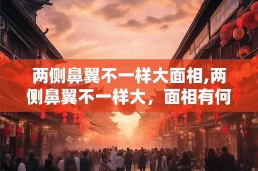 两侧鼻翼不一样大面相,两侧鼻翼不一样大，面相有何玄机？