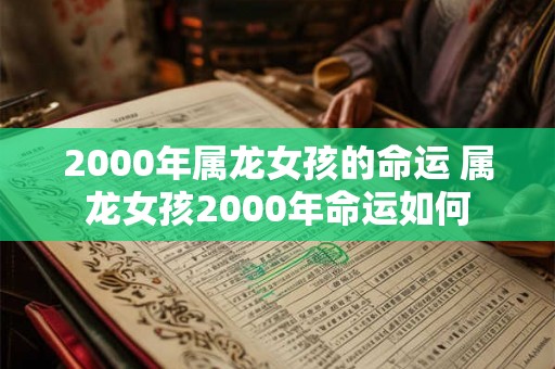 2000年属龙女孩的命运 属龙女孩2000年命运如何