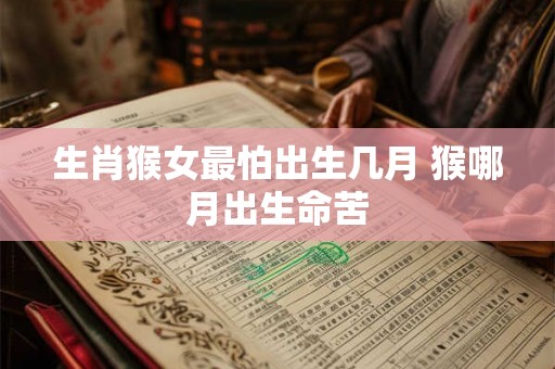 生肖猴女最怕出生几月 猴哪月出生命苦