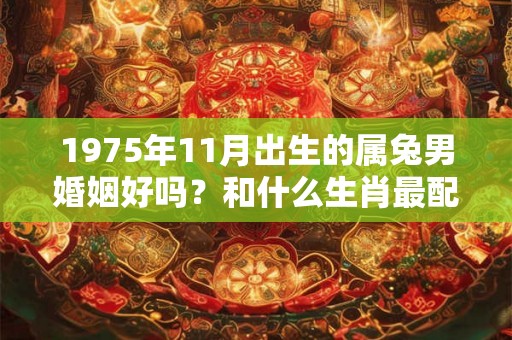 1975年11月出生的属兔男婚姻好吗？和什么生肖最配？