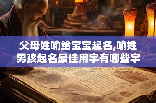 父母姓喻给宝宝起名,喻姓男孩起名最佳用字有哪些字？