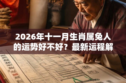 2026年十一月生肖属兔人的运势好不好？最新运程解析