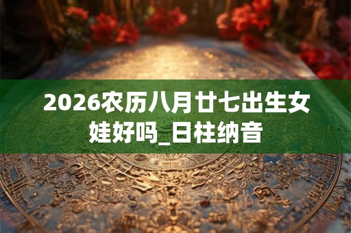 2026农历八月廿七出生女娃好吗_日柱纳音
