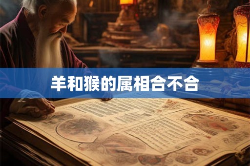羊和猴的属相合不合