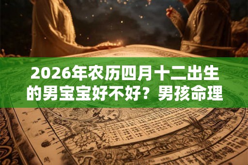 2026年农历四月十二出生的男宝宝好不好?男孩命理解析大全 2026年农历四月十二出生的男宝宝好不好?男孩命理解析大全