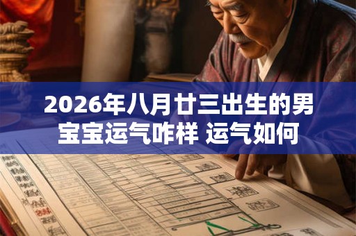 2026年八月廿三出生的男宝宝运气咋样 运气如何 2026年八月廿三出生的男宝宝运气咋样 运气如何