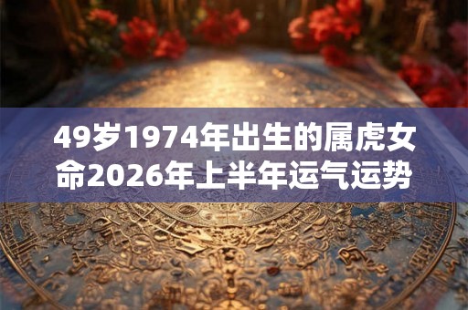 49岁1974年出生的属虎女命2026年上半年运气运势
