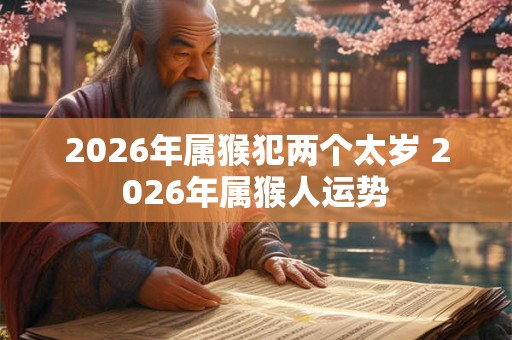 2026年属猴犯两个太岁 2026年属猴人运势 2026年属猴犯两个太岁 2026年属猴人运势