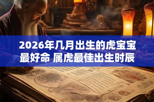 2026年几月出生的虎宝宝最好命 属虎最佳出生时辰