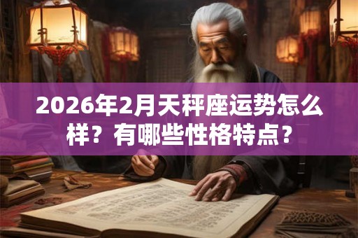 2026年2月天秤座运势怎么样？有哪些性格特点？