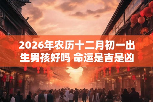 2026年农历十二月初一出生男孩好吗 命运是吉是凶