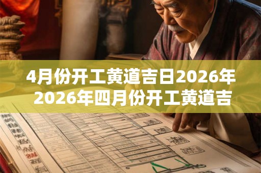 4月份开工黄道吉日2026年 2026年四月份开工黄道吉日是哪天