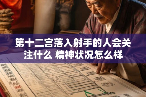 第十二宫落入射手的人会关注什么 精神状况怎么样