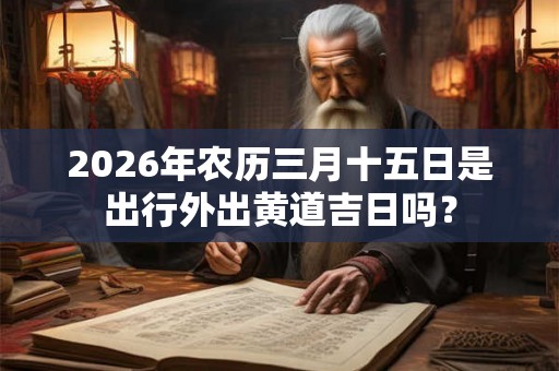 2026年农历三月十五日是出行外出黄道吉日吗？