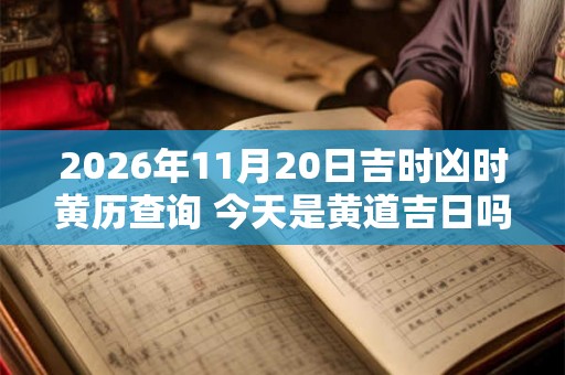 2026年11月20日吉时凶时黄历查询 今天是黄道吉日吗