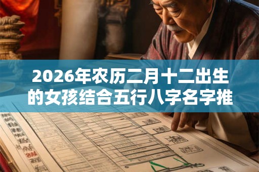 2026年农历二月十二出生的女孩结合五行八字名字推荐