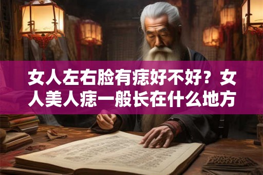 女人左右脸有痣好不好？女人美人痣一般长在什么地方？