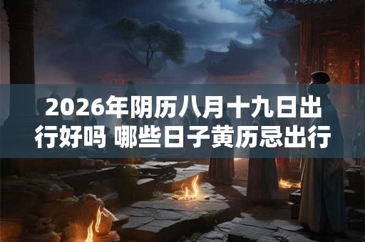 2026年阴历八月十九日出行好吗 哪些日子黄历忌出行