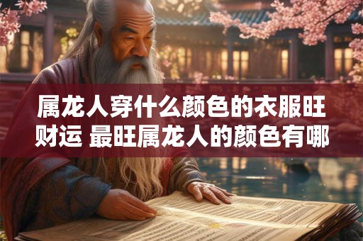 属龙人穿什么颜色的衣服旺财运 最旺属龙人的颜色有哪些