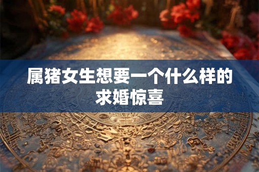 属猪女生想要一个什么样的求婚惊喜