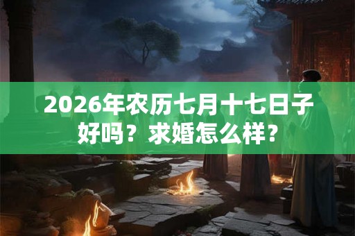 2026年农历七月十七日子好吗？求婚怎么样？