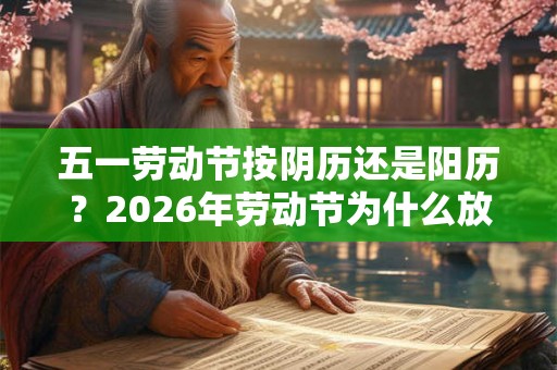 五一劳动节按阴历还是阳历？2026年劳动节为什么放五天？