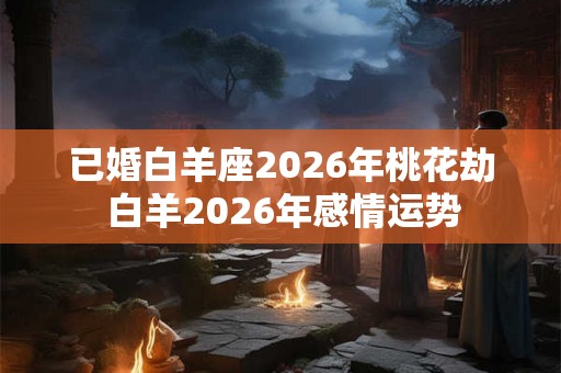 已婚白羊座2026年桃花劫 白羊2026年感情运势