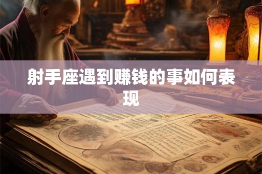 射手座遇到赚钱的事如何表现