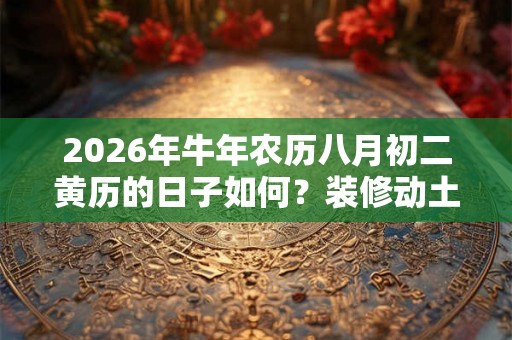 2026年牛年农历八月初二黄历的日子如何？装修动土好吗？