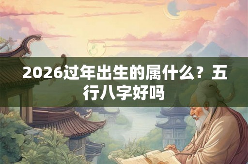 2026过年出生的属什么？五行八字好吗