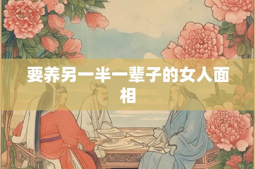 要养另一半一辈子的女人面相