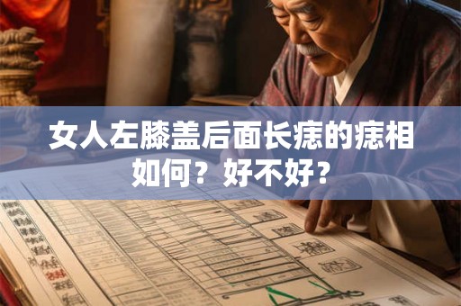 女人左膝盖后面长痣的痣相如何？好不好？