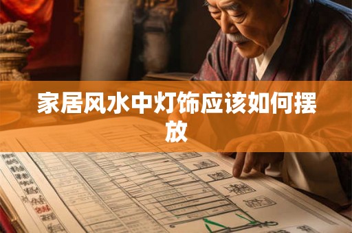 家居风水中灯饰应该如何摆放