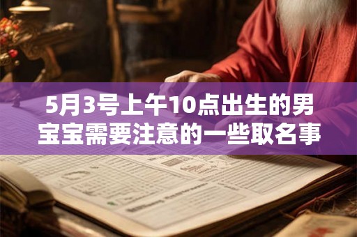 5月3号上午10点出生的男宝宝需要注意的一些取名事项
