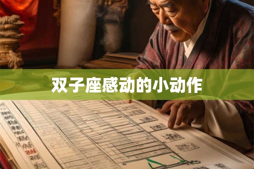 双子座感动的小动作