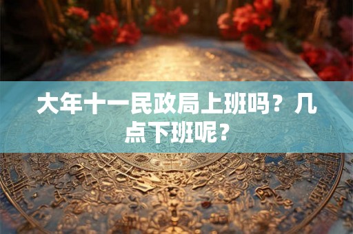 大年十一民政局上班吗？几点下班呢？