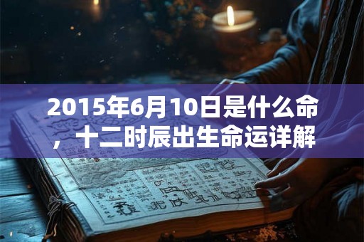 2015年6月10日是什么命，十二时辰出生命运详解