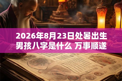 2026年8月23日处暑出生男孩八字是什么 万事顺遂心地善良