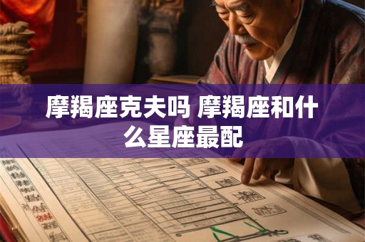 摩羯座克夫吗 摩羯座和什么星座最配