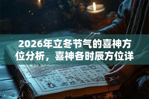 2026年立冬节气的喜神方位分析，喜神各时辰方位详解