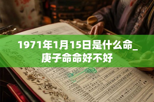 1971年1月15日是什么命_庚子命命好不好