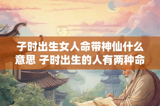 子时出生女人命带神仙什么意思 子时出生的人有两种命 子时出生女人命带神仙什么意思 子时出生的人有两种命