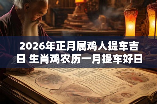 2026年正月属鸡人提车吉日 生肖鸡农历一月提车好日子