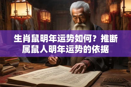 生肖鼠明年运势如何?推断属鼠人明年运势的依据 生肖鼠明年运势如何?推断属鼠人明年运势的依据