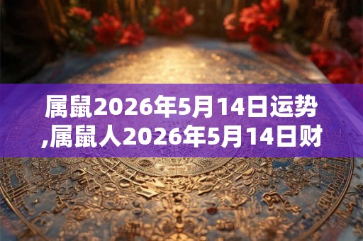属鼠2026年5月14日运势,属鼠人2026年5月14日财运,生肖鼠2026年5月14日运势 属鼠2026年5月14日运势,属鼠人2026年5月14日财运,生肖鼠2026年5月14日运势