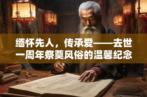 缅怀先人，传承爱——去世一周年祭奠风俗的温馨纪念
