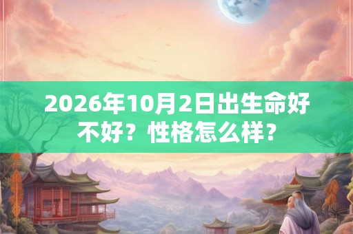 2026年10月2日出生命好不好？性格怎么样？