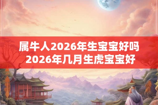 属牛人2026年生宝宝好吗 2026年几月生虎宝宝好